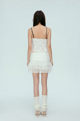Lace Chiffon False Two-Piece Camisole