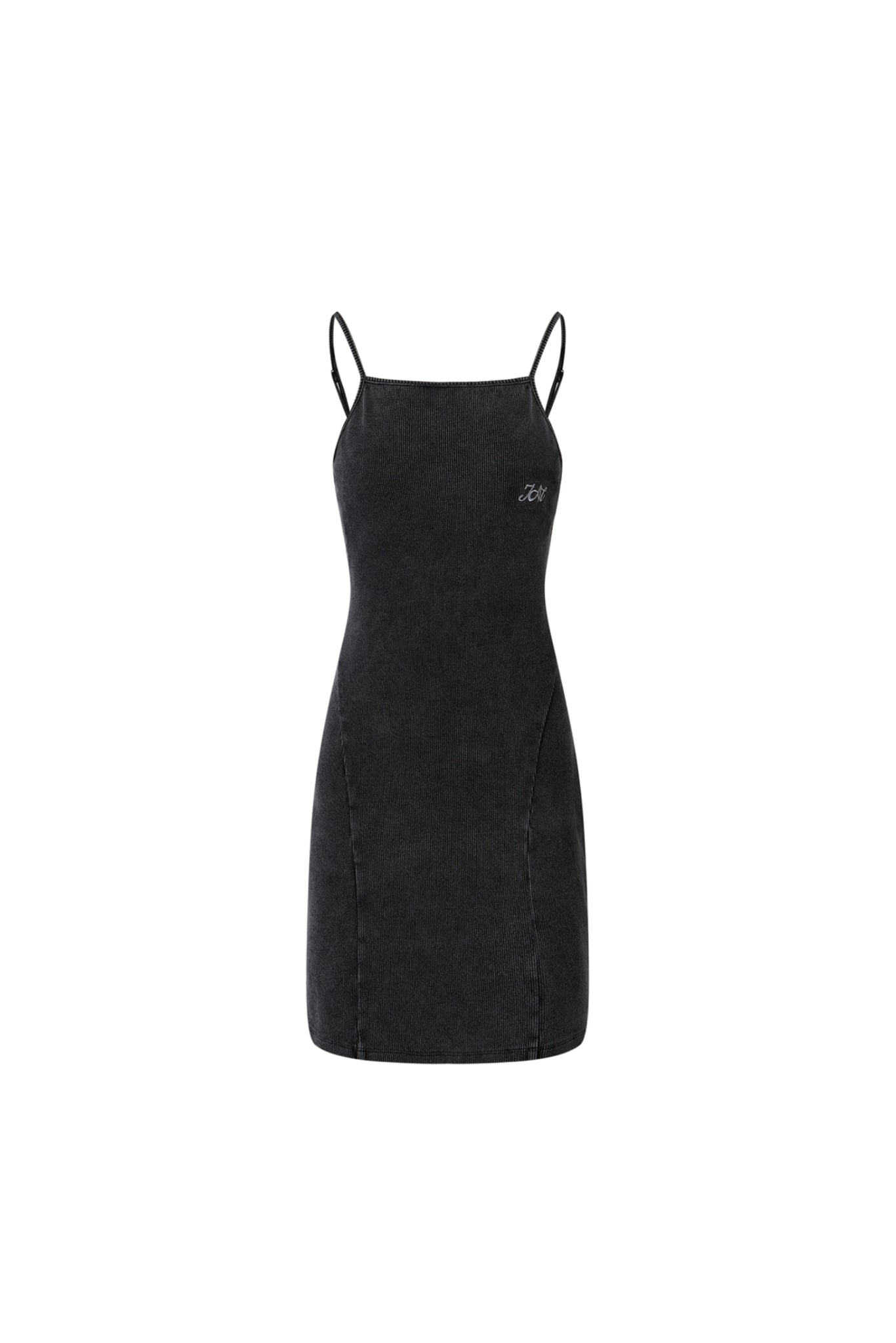 Knit Denim Slip Dress