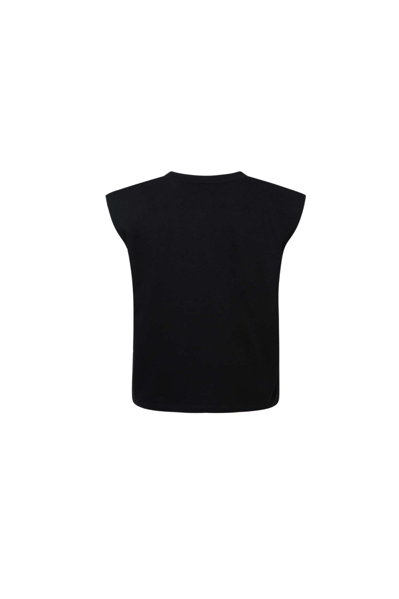 Colorful Logo Print Padded Sleeveless Top