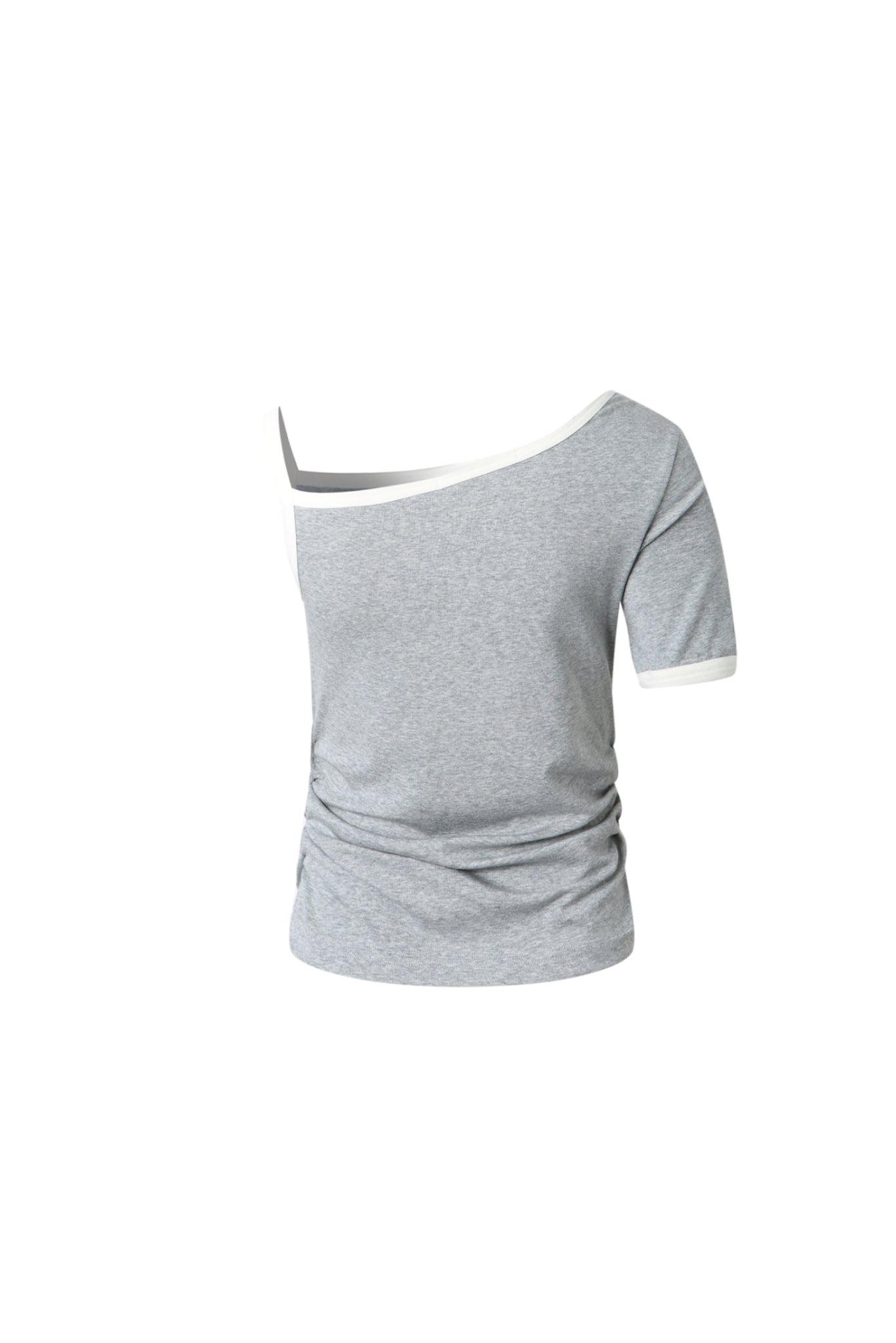 Asymmetric Strap Draped Camisole Top