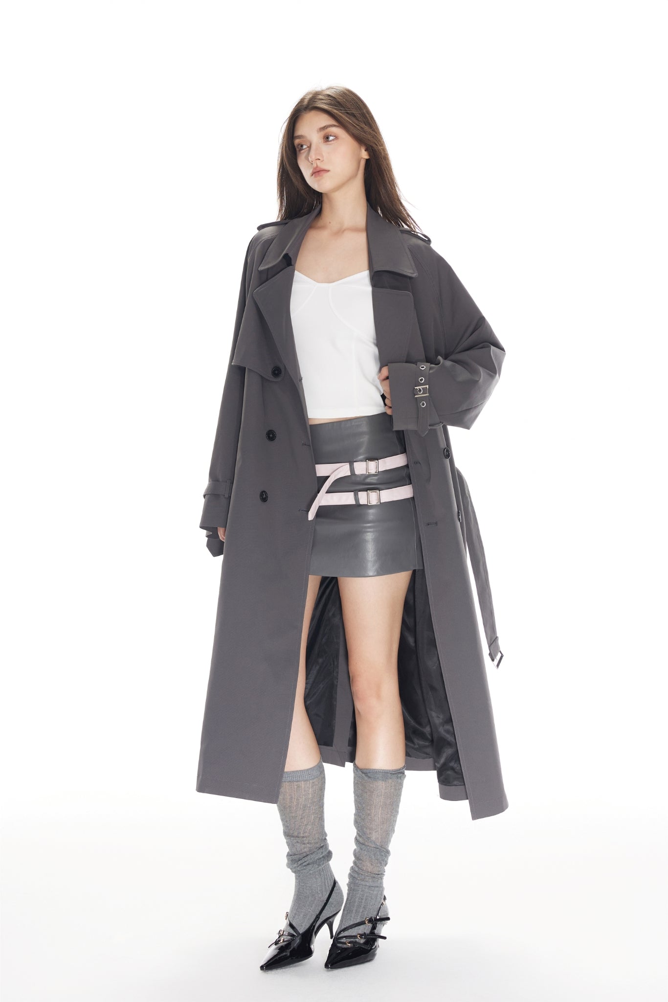 Grey Trench Coat