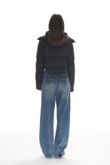Black Short Puffer Jacket