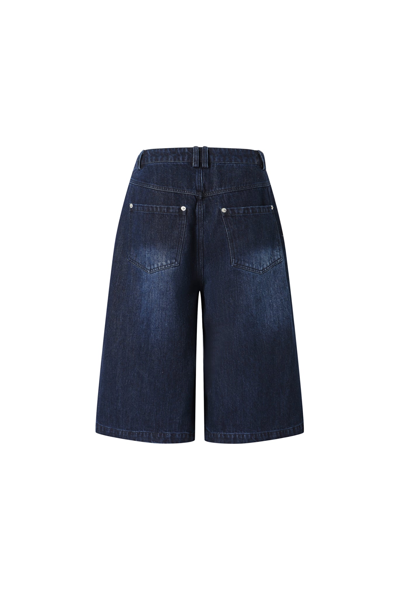 Black Washed Ripped Denim Capris