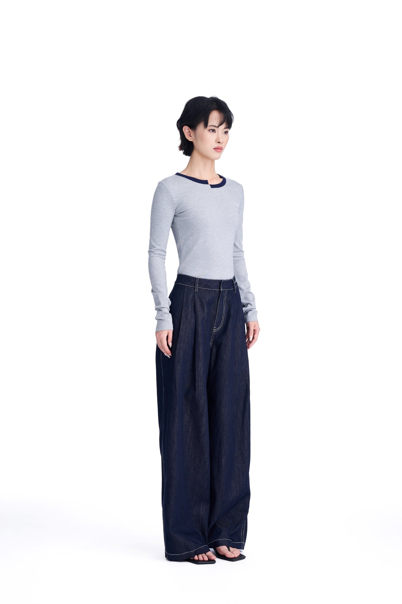 Raw Denim Trousers