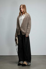 Multicolor Mohair Knit Cardigan