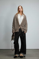 Multicolor Mohair Knit Cardigan