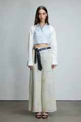 Smudge Wash Structured Denim Jeans