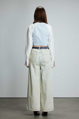 Smudge Wash Structured Denim Jeans