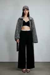 Stripe Waistband Panel Trousers