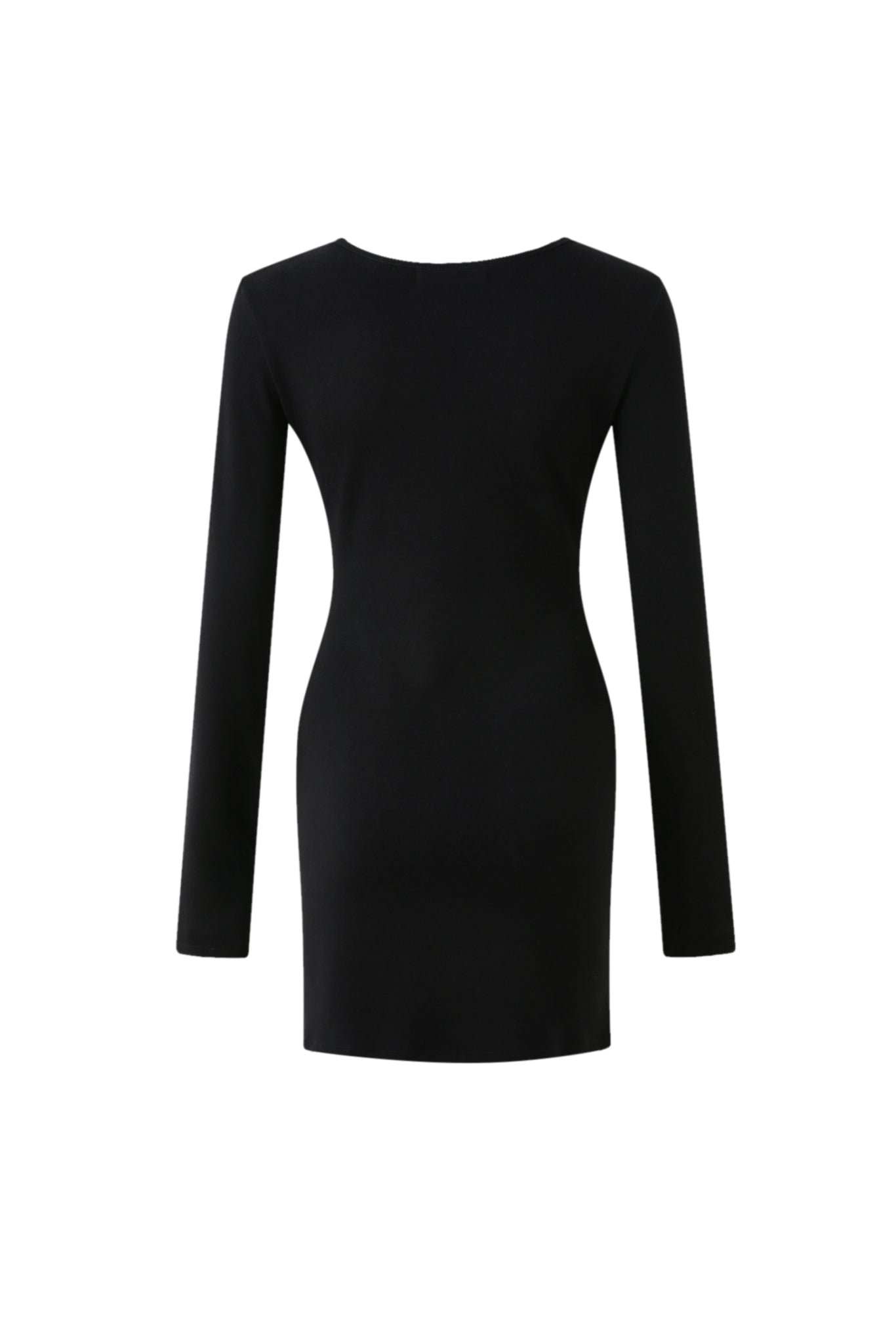 Asymmetric Button Detail Dress
