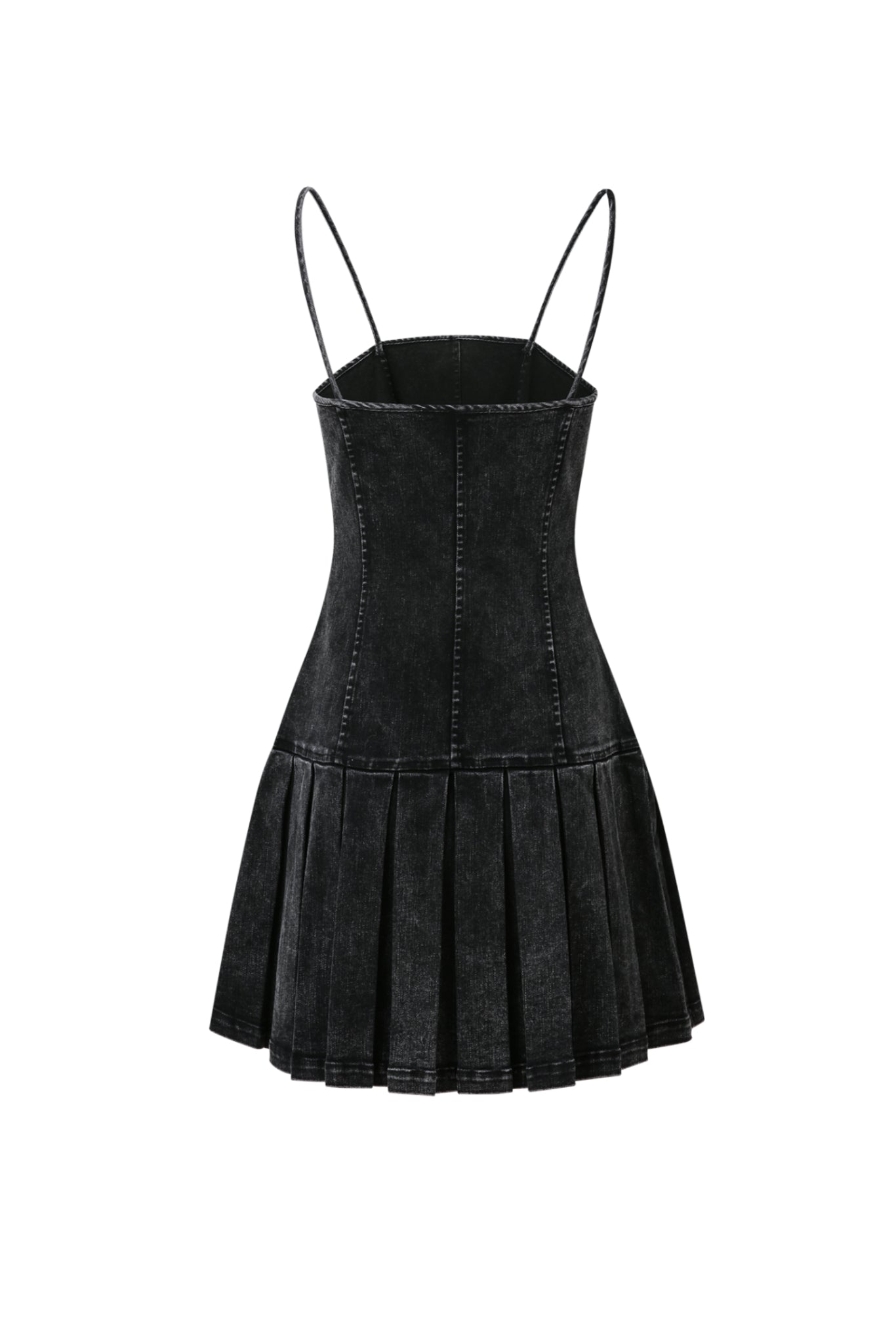 3D Pocket Denim Slip Dress