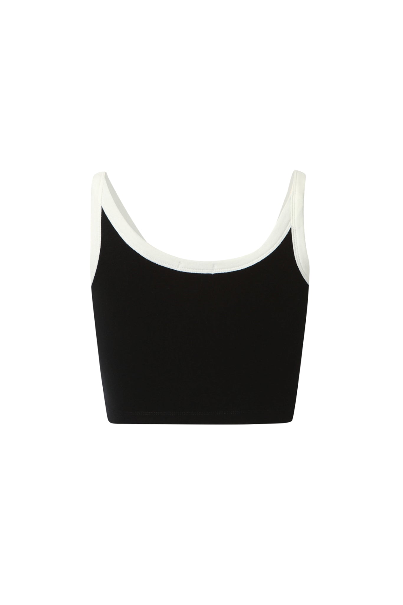 Asymmetric Color Block Logo Tank Top