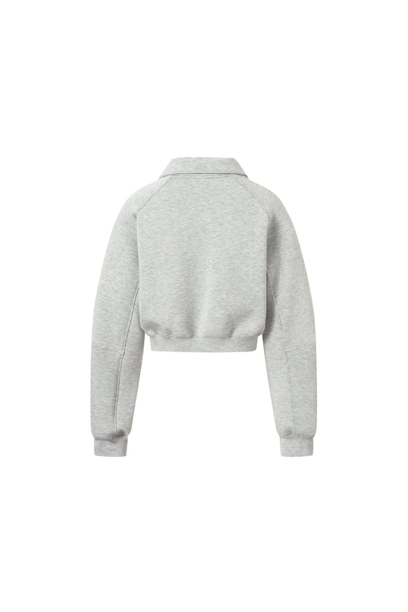 Grey Color Block Tech Mesh Zip Jacket