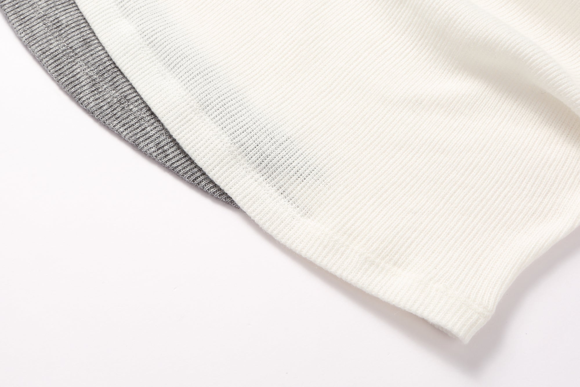Texture-effect patchwork color-matched off-shoulder top