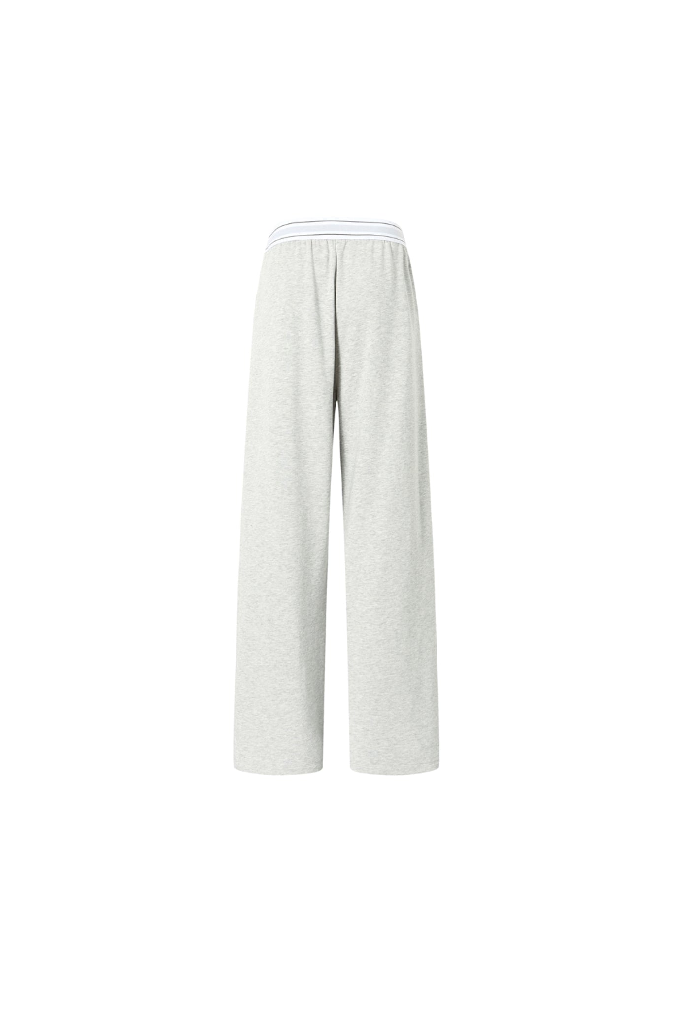 Elastic Rib Logo Zip-Up Joggers