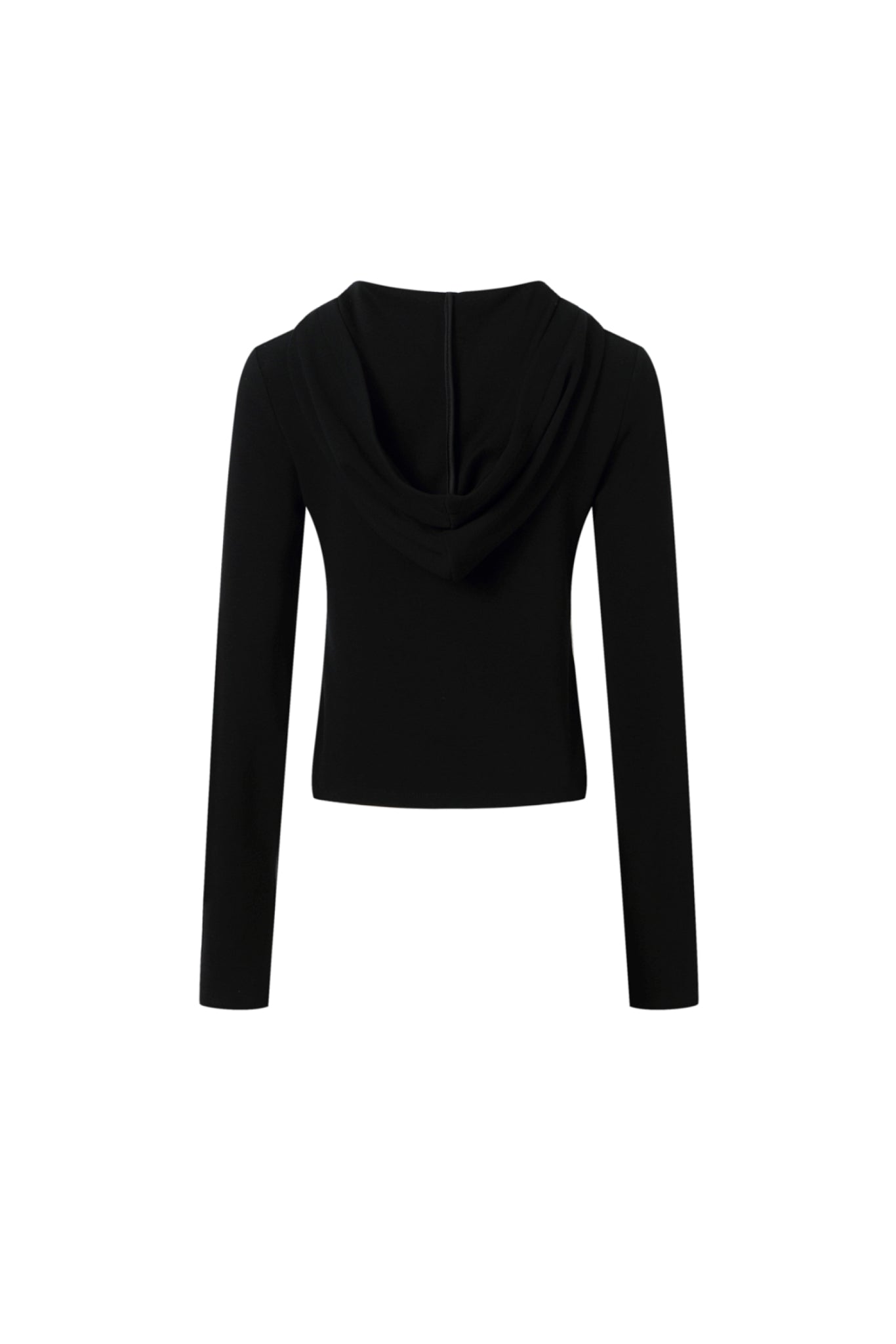 Topstitch Hooded Knit Top
