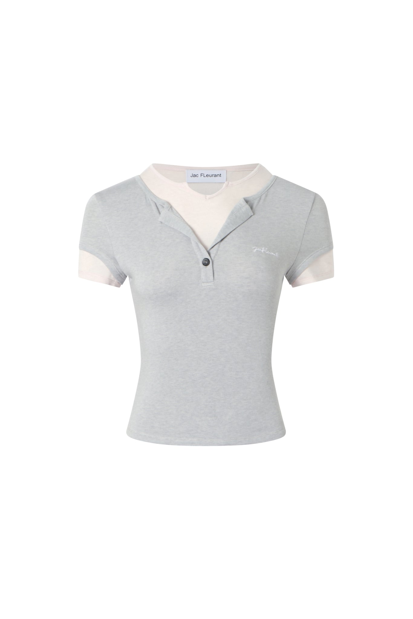 False Two-Piece Layering Tee