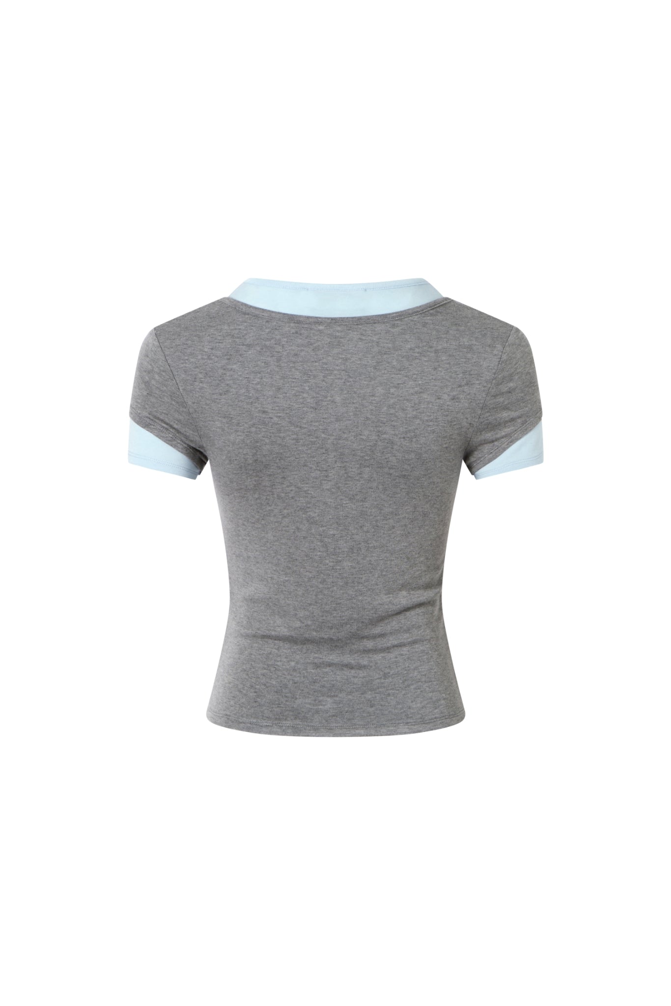 False Two-Piece Layering Tee
