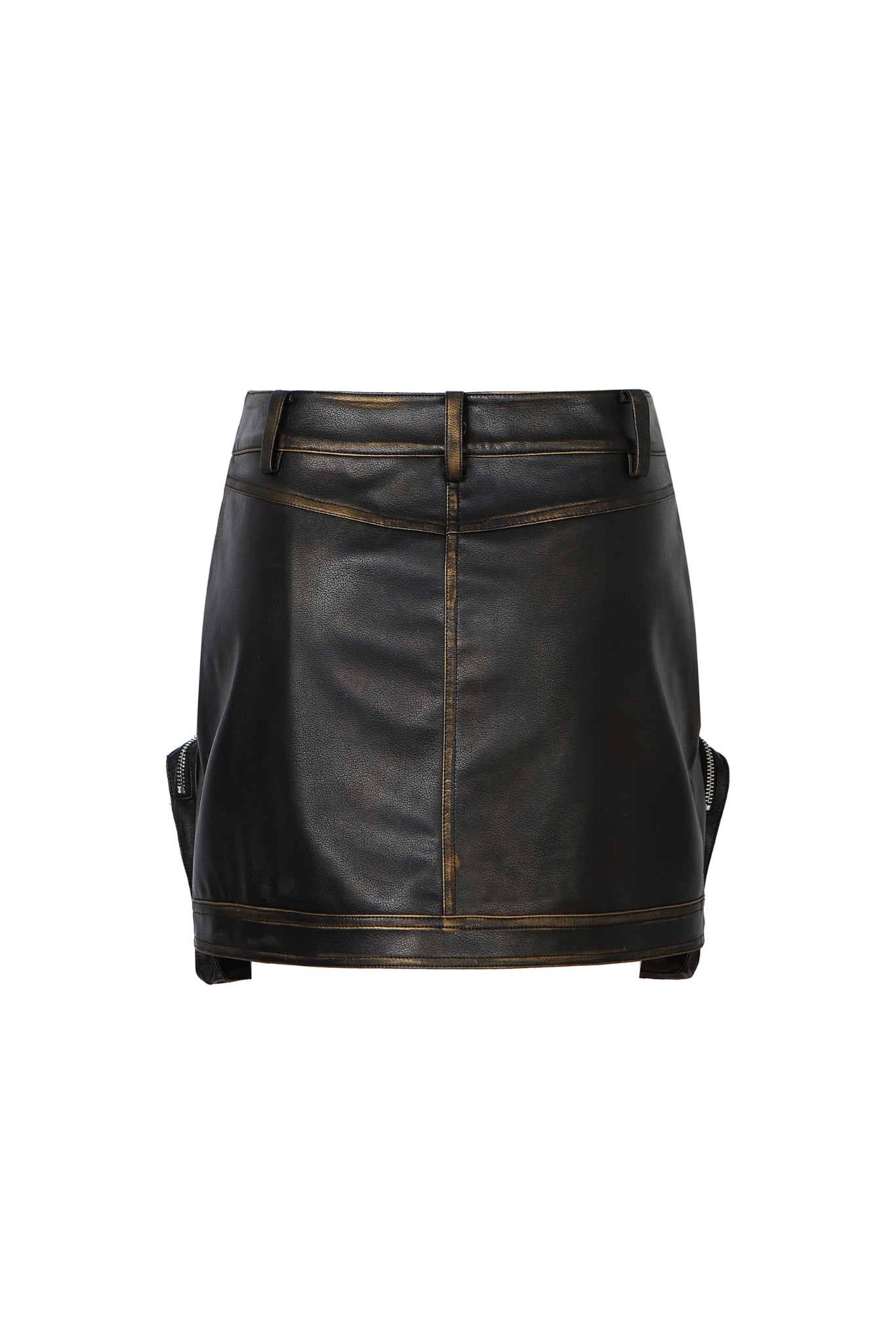 Vintage Black Pocket Leather Jacket