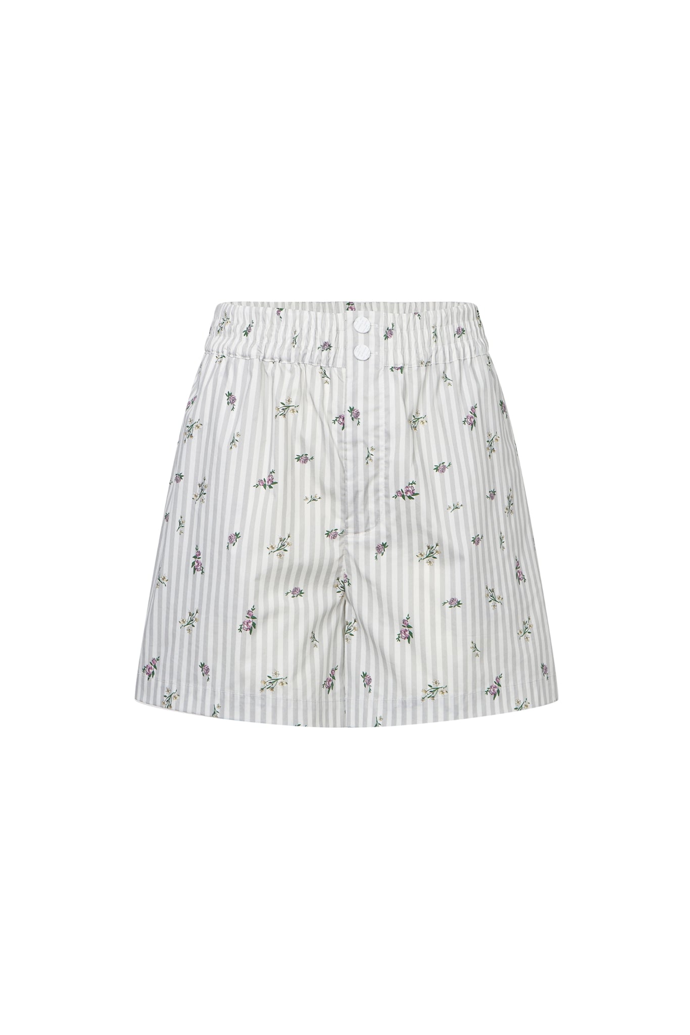 Floral Stripe Shorts