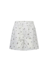 Floral Stripe Shorts