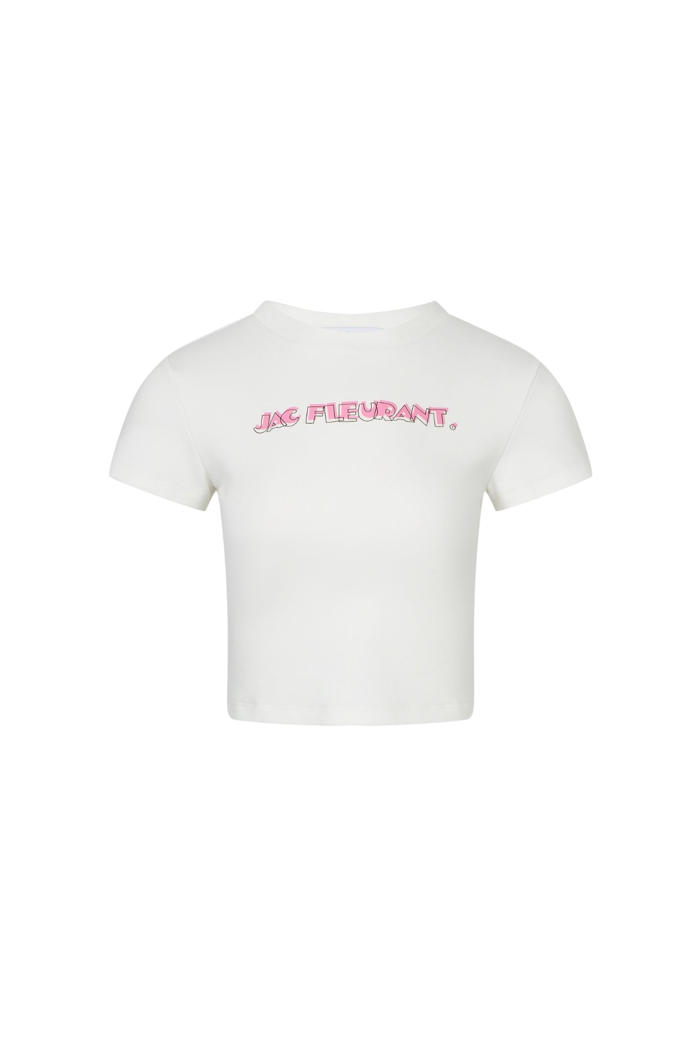 Misplaced Logo Crop Tee