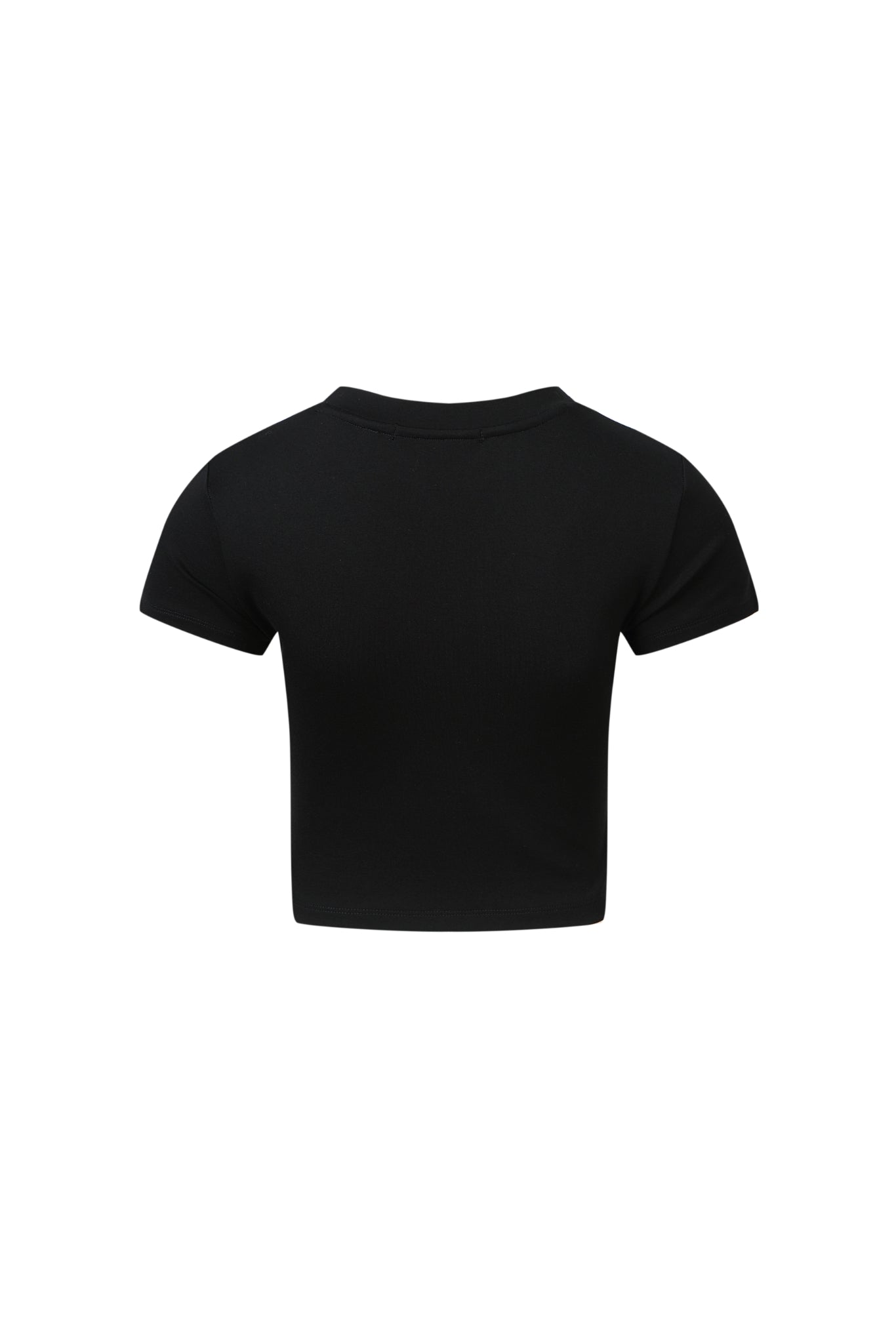 Misplaced Logo Crop Tee