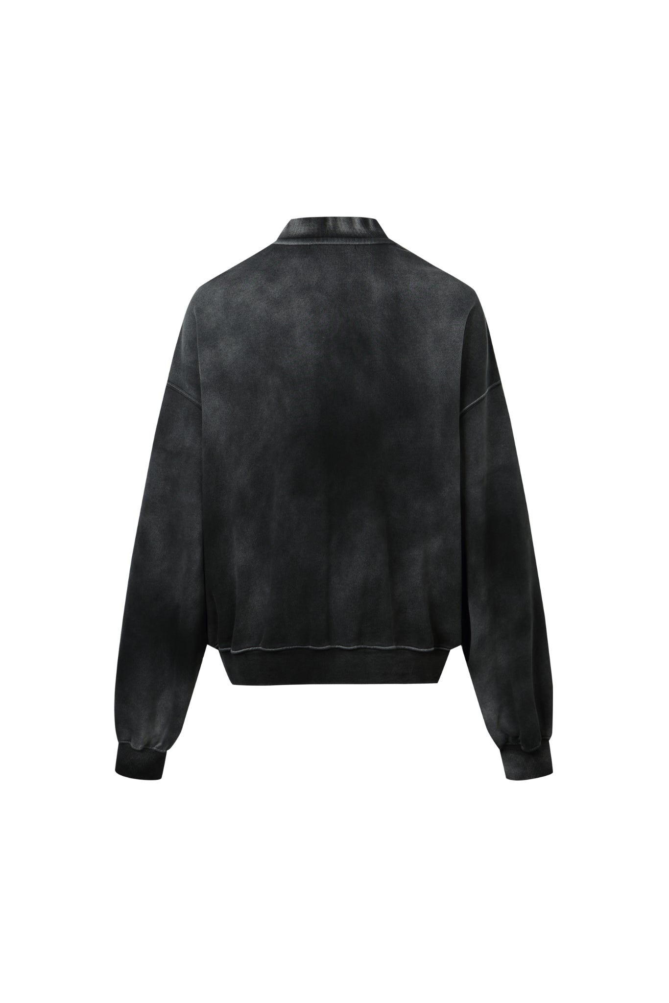 Washed Rhinestone Zip-Up Hoodie