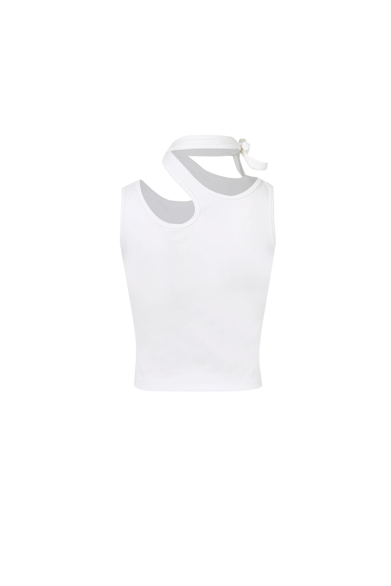 Splatter Logo Tie-Detail Tank Top