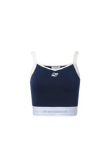 Elastic Logo Webbing Navy Camisole - Set