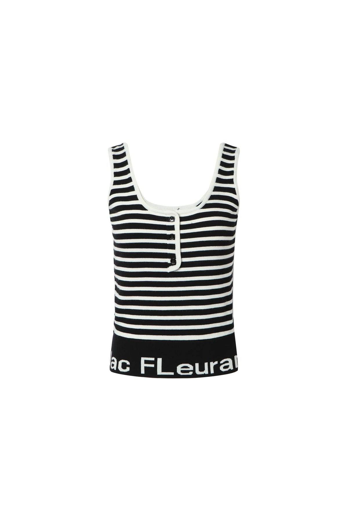 Jacquard Knit Logo-Stripe Tank Top