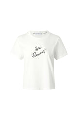 White Rhinestone Logo Tee