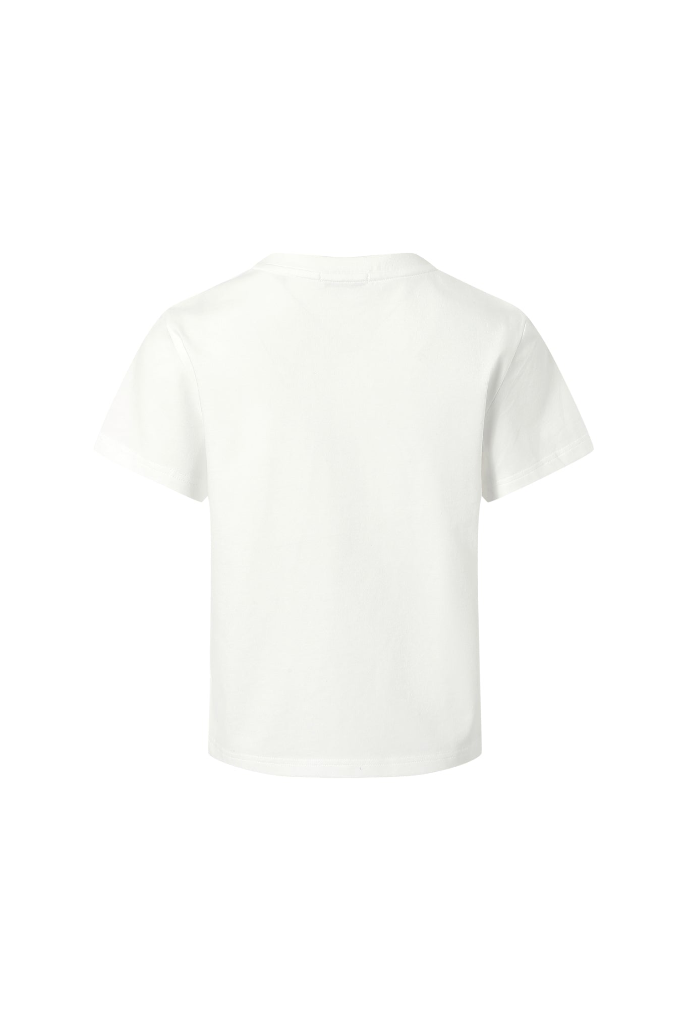White Rhinestone Logo Tee