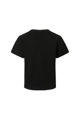 Black Rhinestone Logo Tee