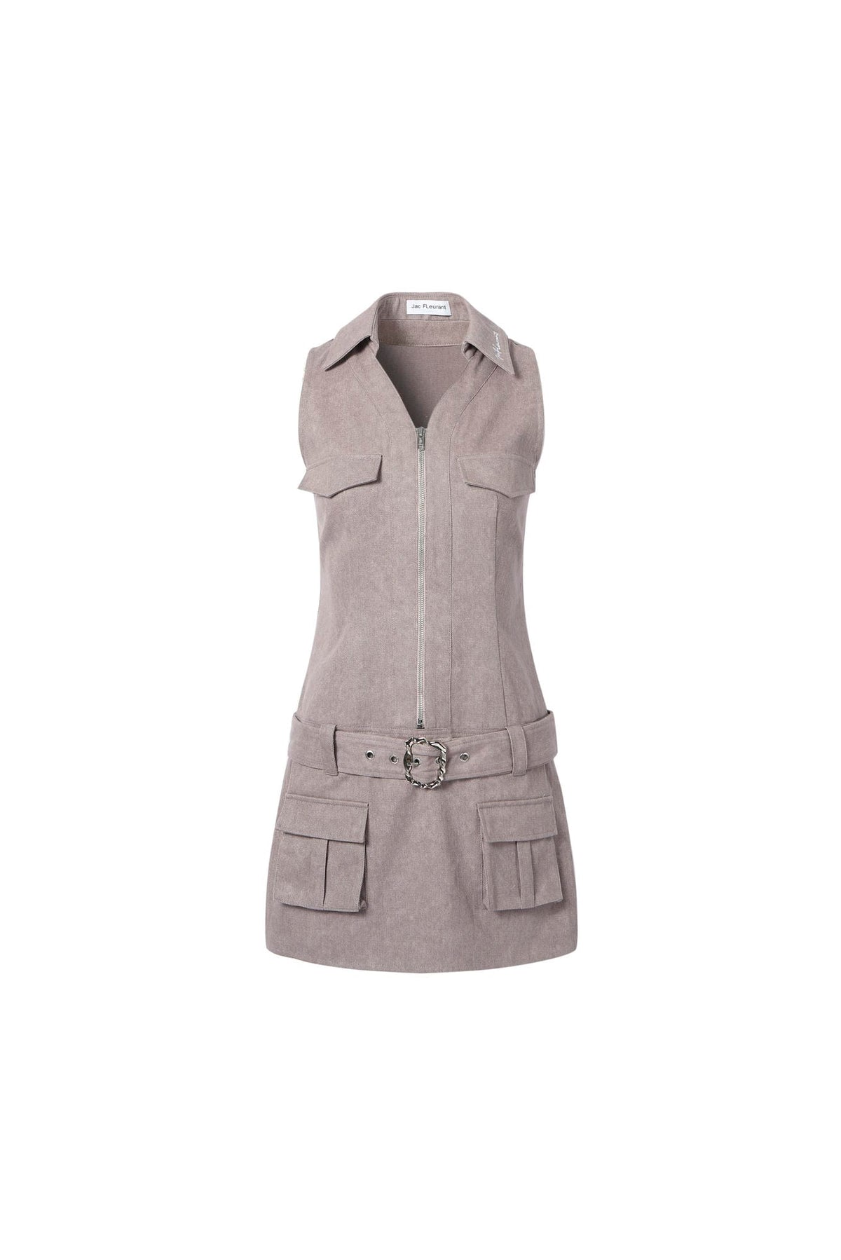 Dusty Pink Cargo Sleeveless Jumpsuit/Dress