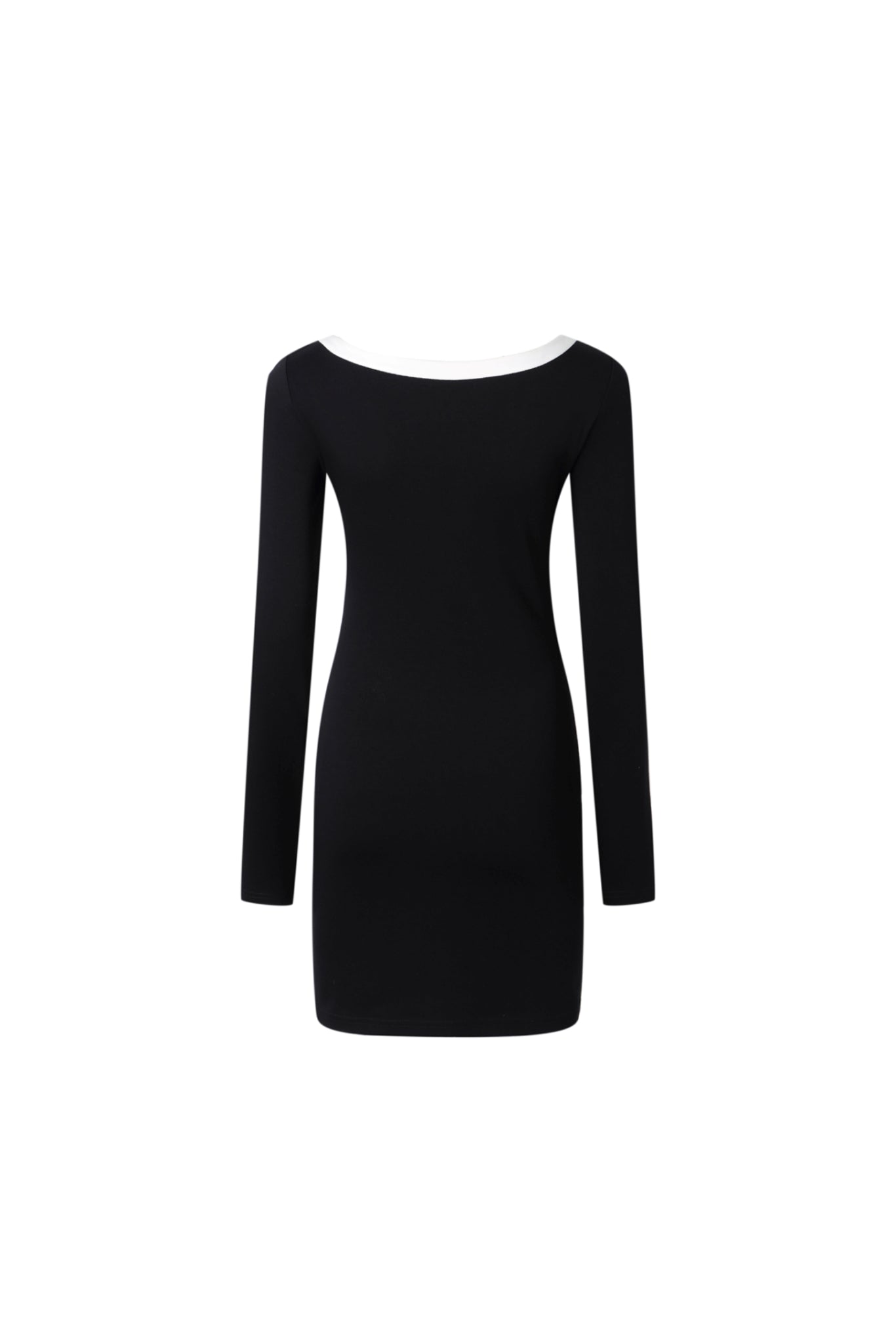 Black U-Neck Bodycon Dress