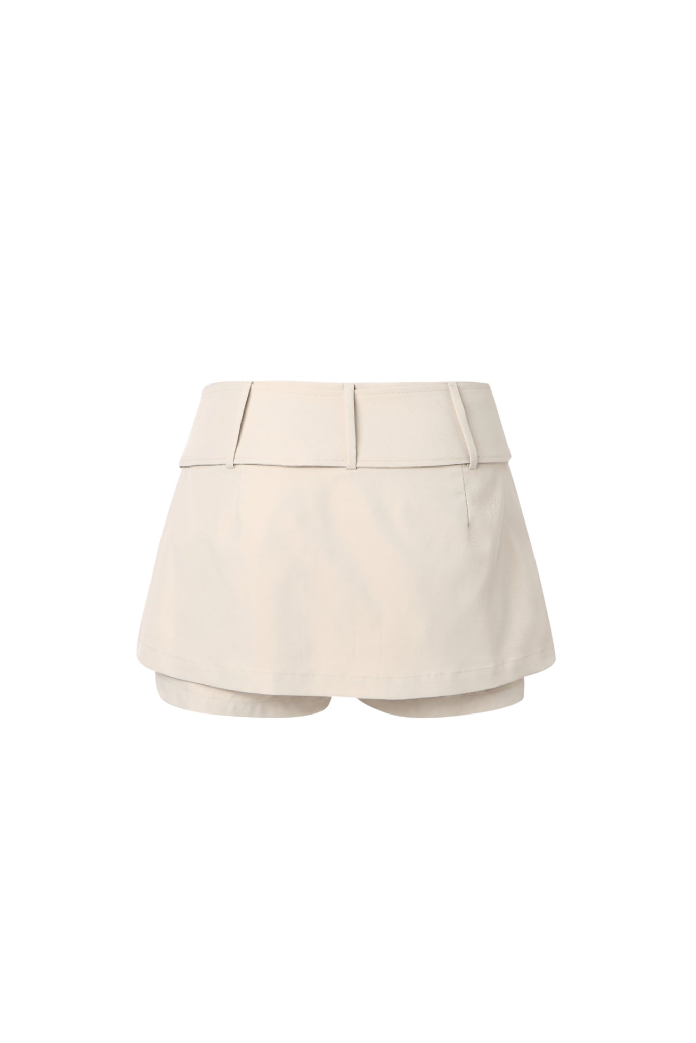 Khaki Belted Skort