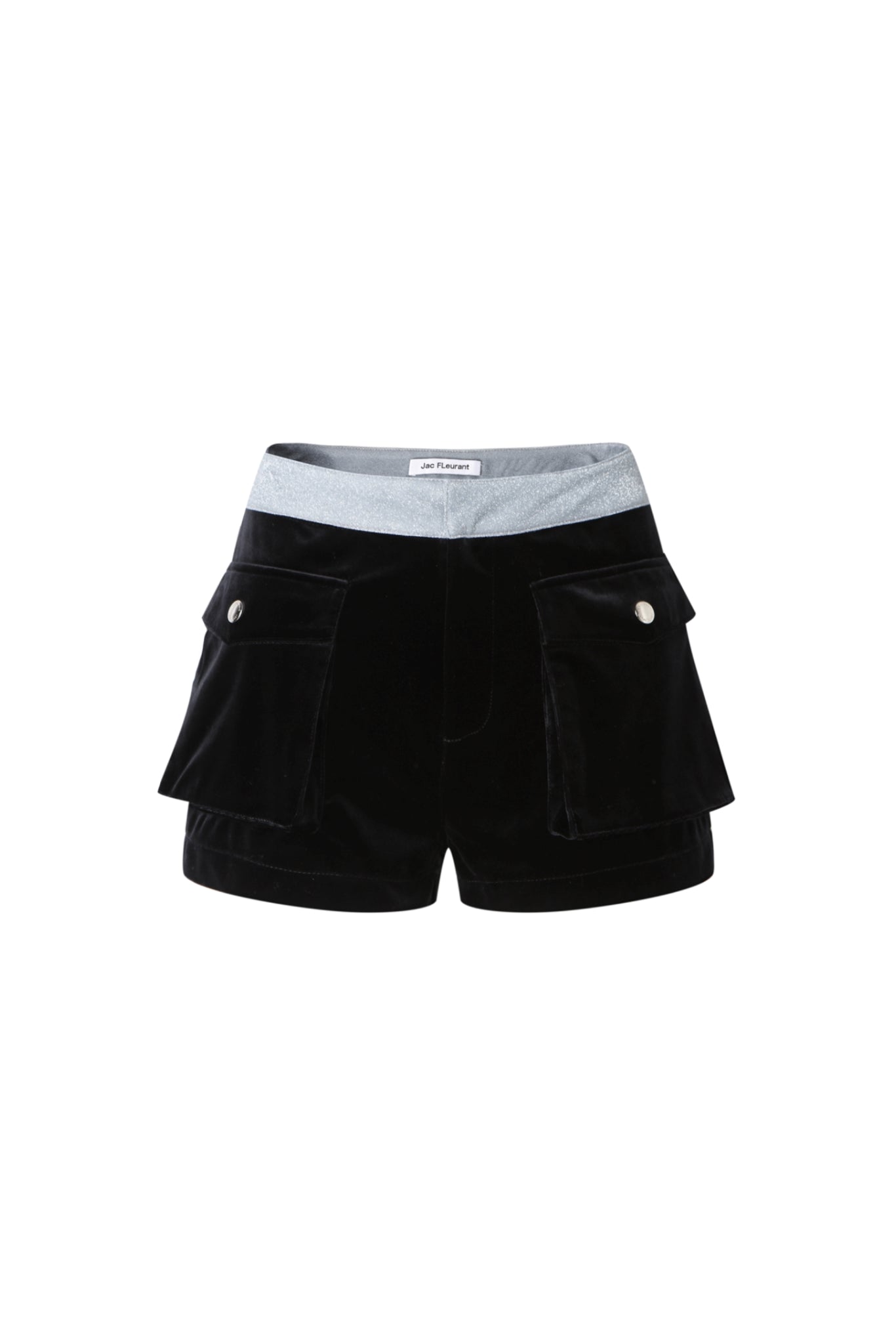 Black Velvet & Glitter Shorts