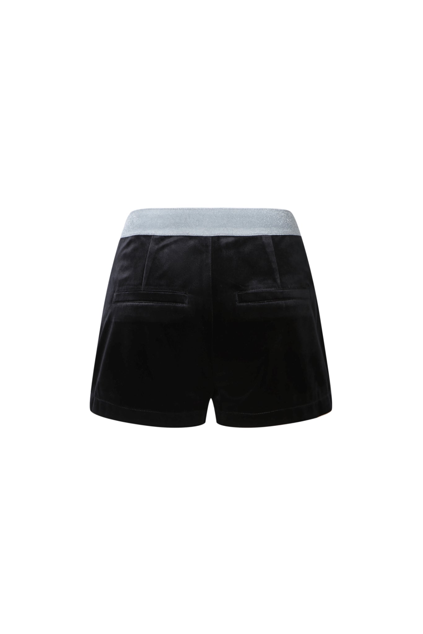 Black Velvet & Glitter Shorts
