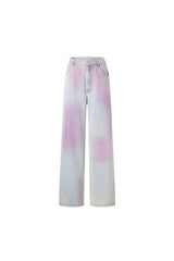 Blue Starry Sky Wash Jeans