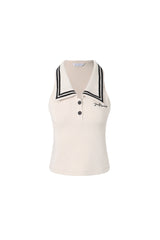 Khaki Sleeveless Tank Top