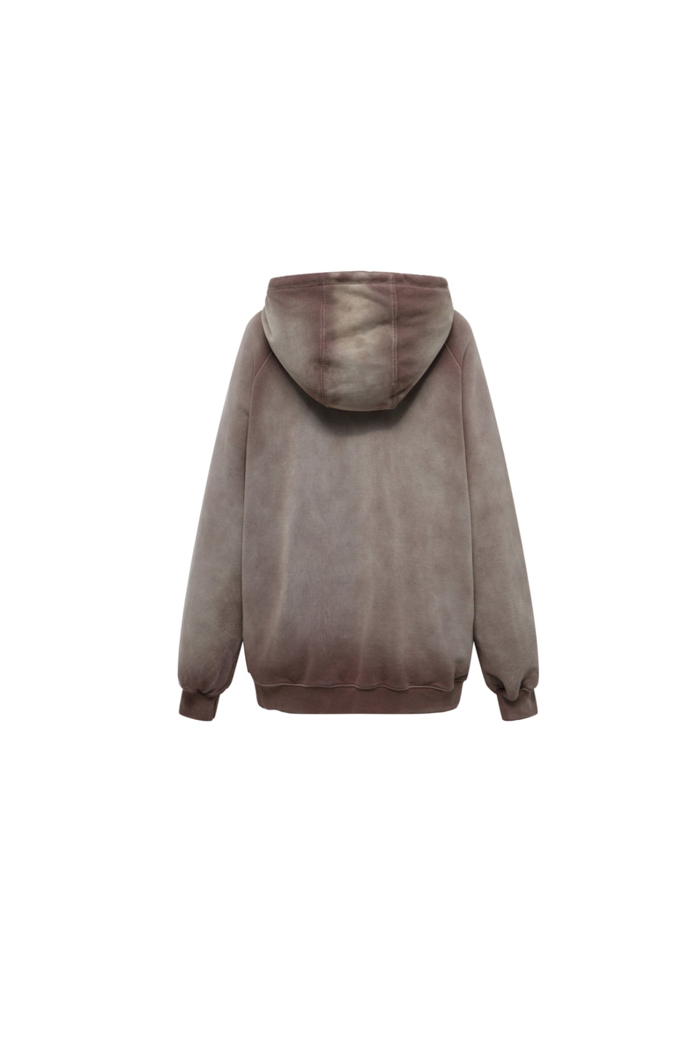 Waterwash Brown Printed Hoodie - Set