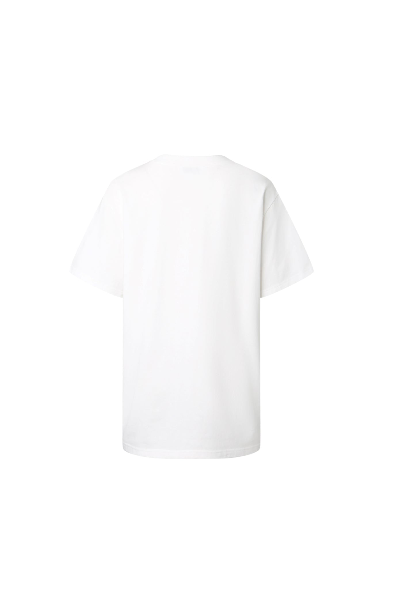 White Lace Trim Panel Short Sleeve Top