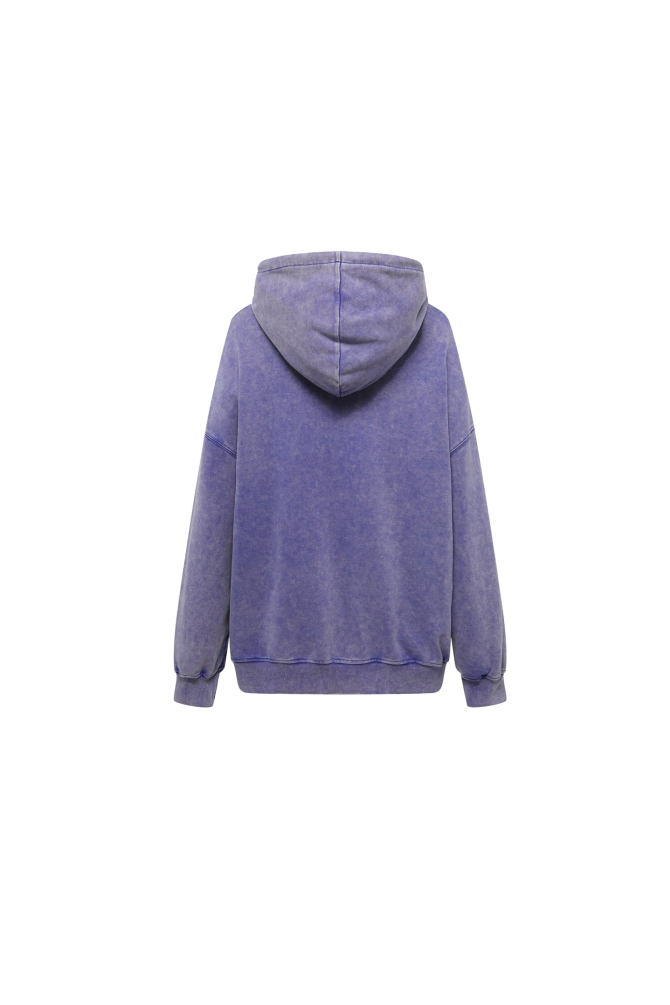 Waterwash Purple Distorted Logo Hoodie