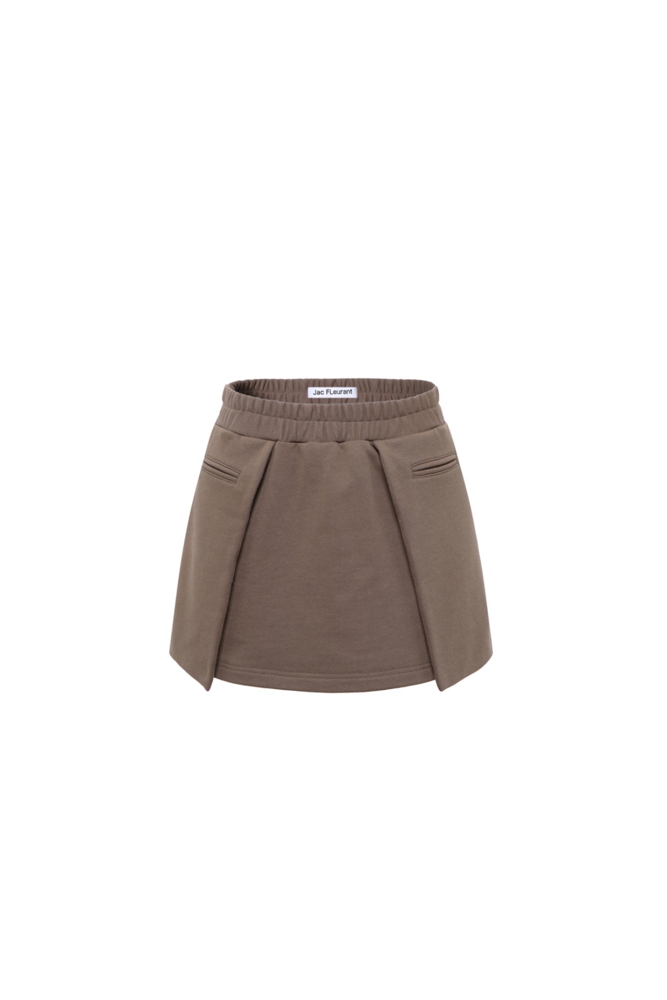 Brown Cargo Pocket Mini Skirt - Set