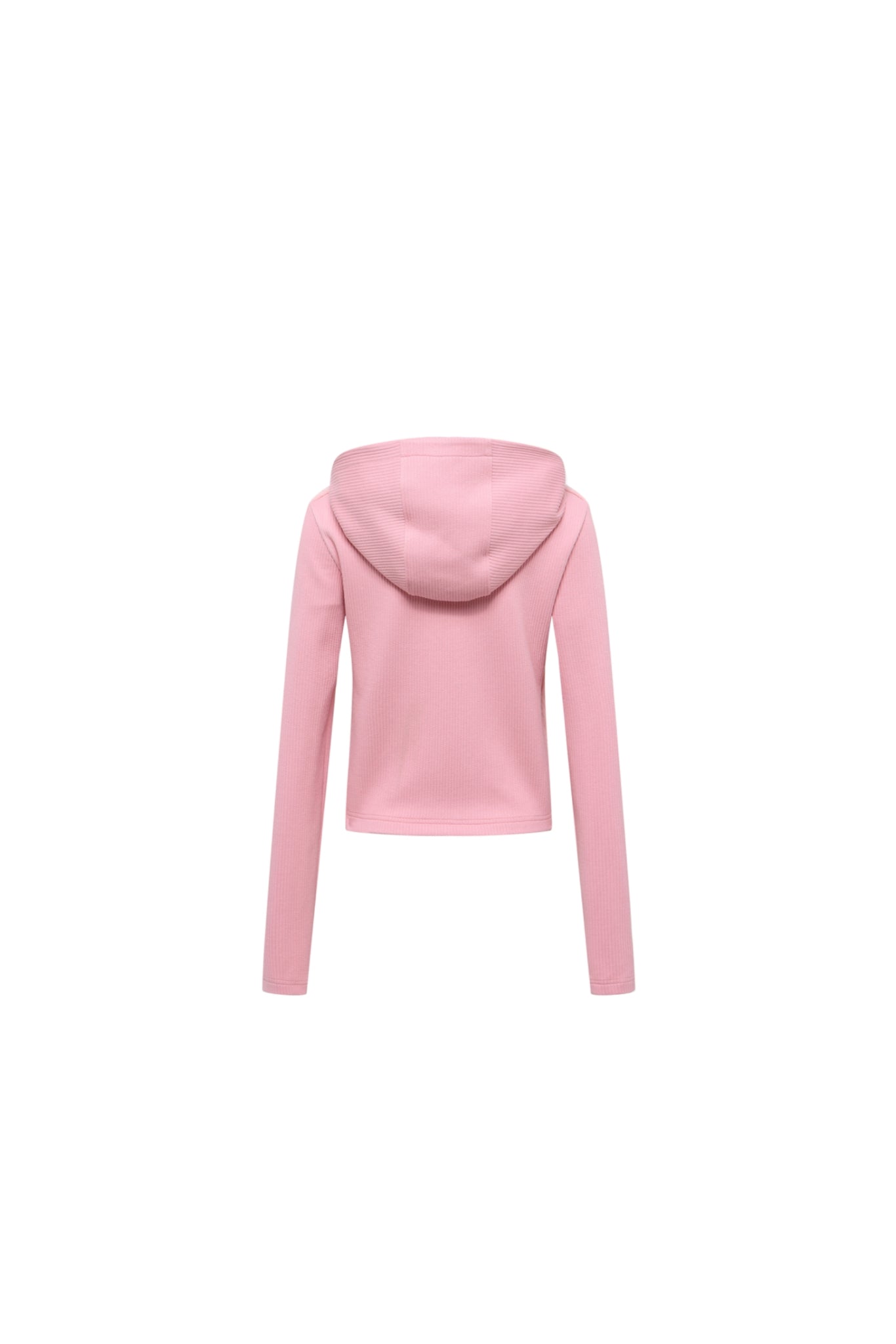 Pink Knit & Faux Fur Blend Zip-Up Top - Set
