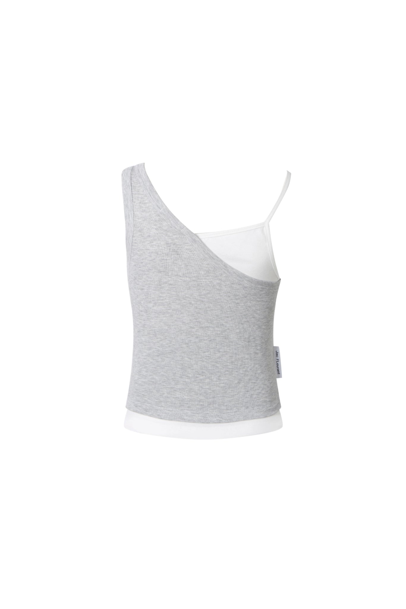 Grey & White Strappy Top - Set