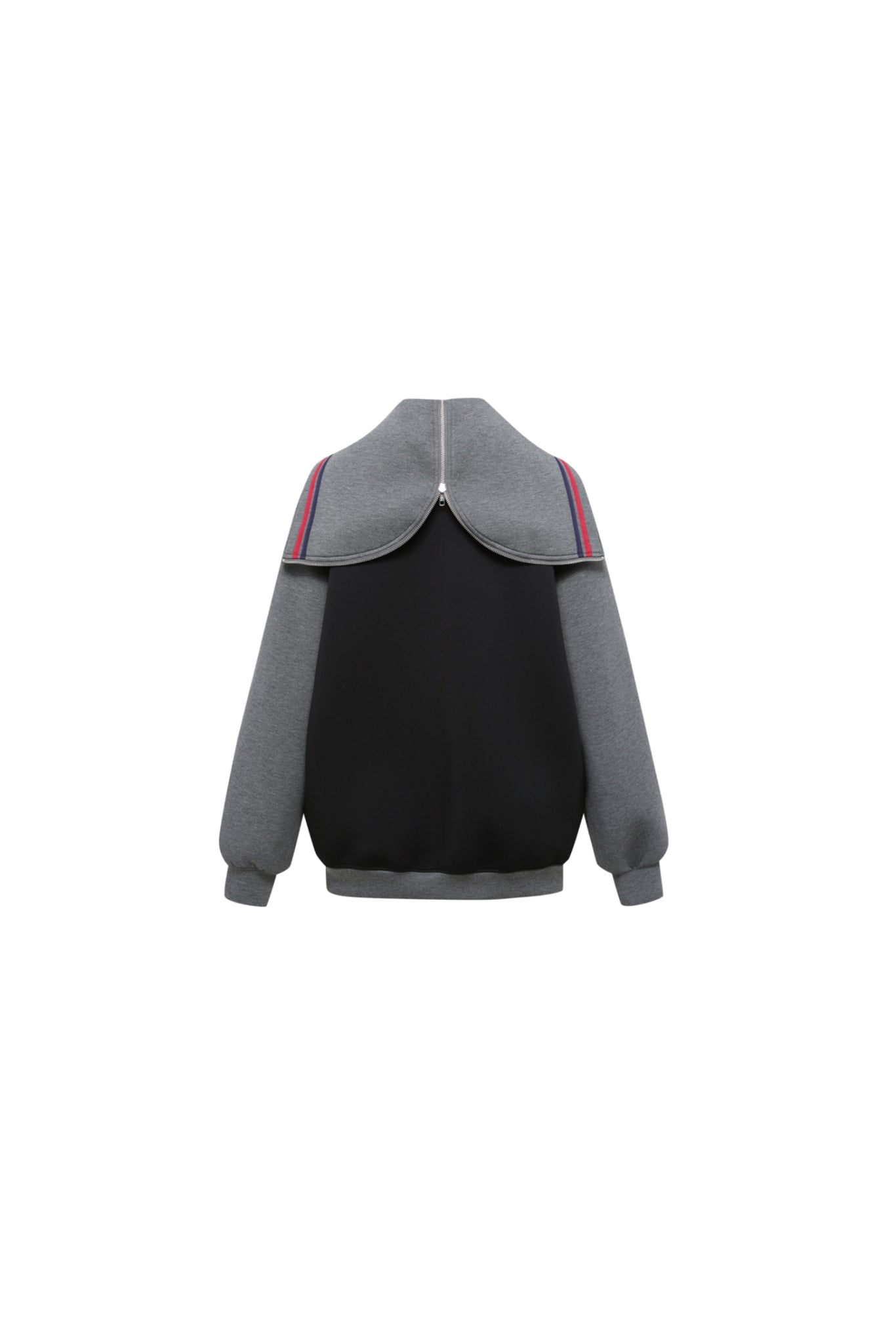 Grey Tech Mesh Badge Lapel Baseball Jacket - Set