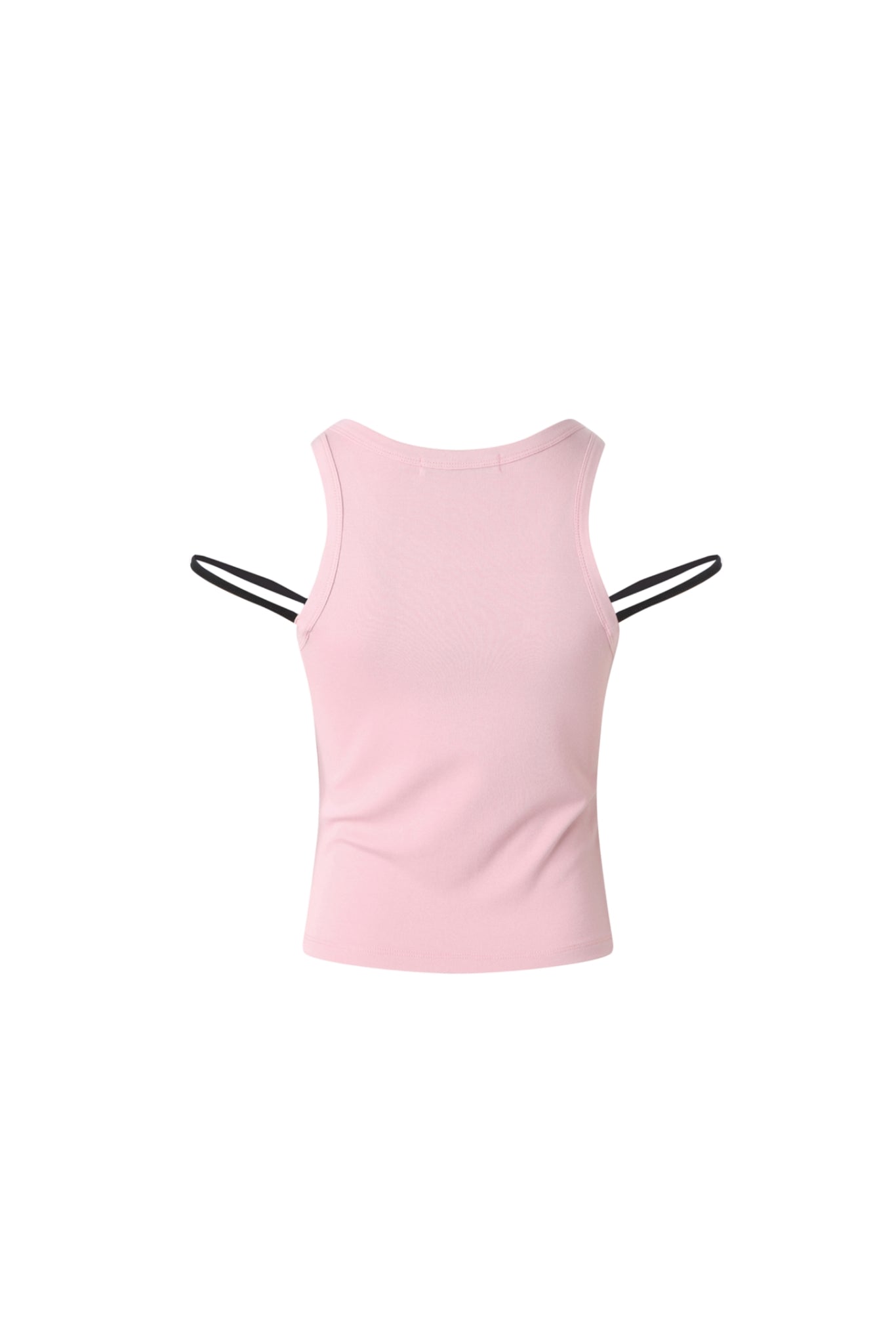 Pink Beaded Double Strap Camisole