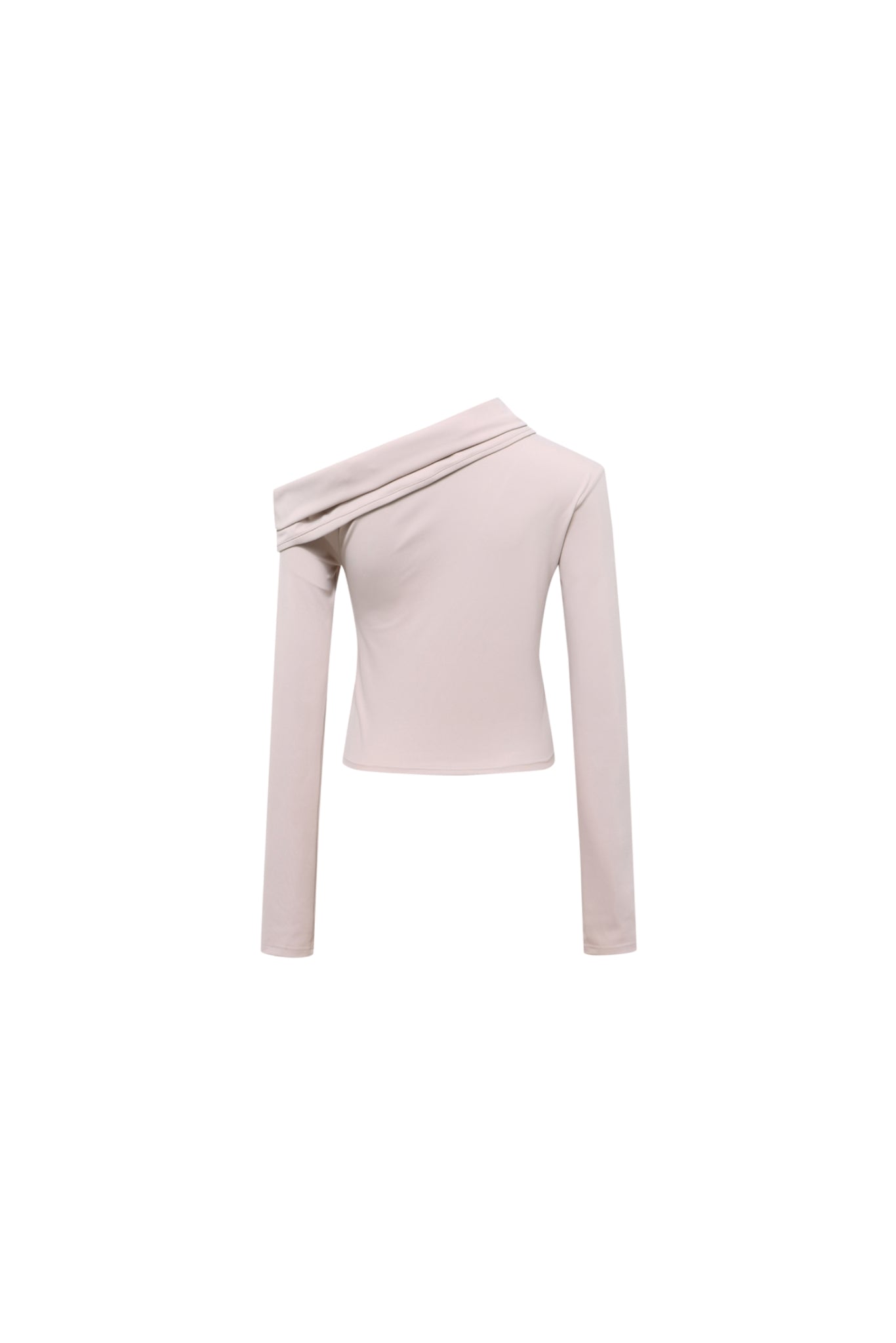 Pink Asymmetric Neckline Printed Top